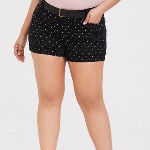 Sateen Shorts with Dots